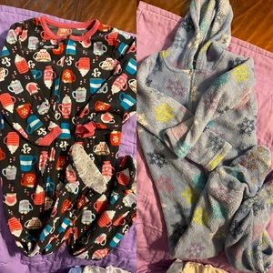 Girls Footed Pajamas